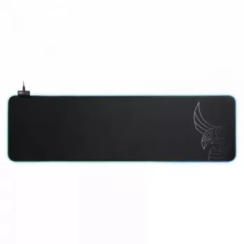 L33T Gaming 160406 Asar Bardagi XXL RGB Gaming mousepad, Fast surface. 920 x 294 x 3 mm, Black
