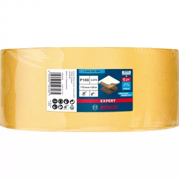 Bosch Expert C470 sanding roll, Abrasive roll, Medium grit, P100, Finishing work, Removing paint, Wood, Dry sanding