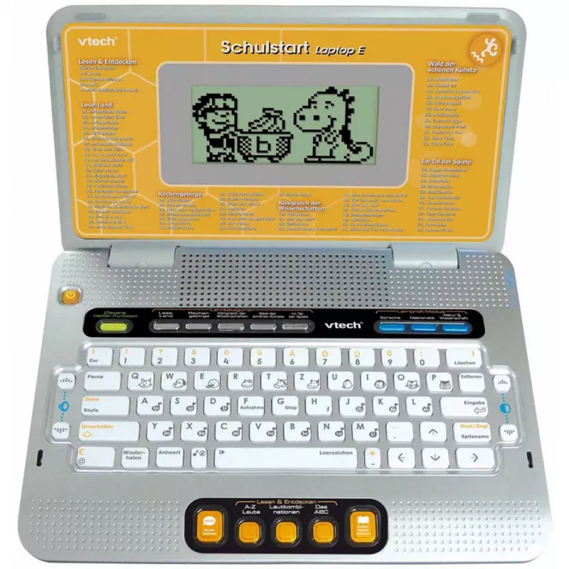 Laptop E children's learning laptop VTech with case (yellow/gray)