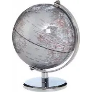TROIKA Globe key ring GAGARIN G1301-SISI/CH — silver color, metal keychain accessory