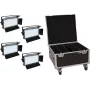 LED panel set EUROLITE PLL-480 QCL 4x with carrying case