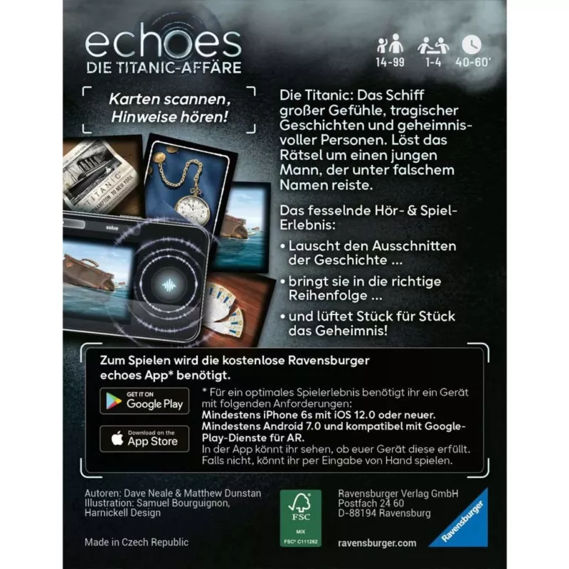 echoes Die Titanic Affair, Family Game