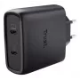 Charger Trust Maxo 65W 2-Port USB-C GaN Charger Fast Charging Black