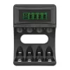Battery charger QOLTEC 50654 for Ni‑MH R03 (AAA) and R6 (AA) batteries, 1800 mA