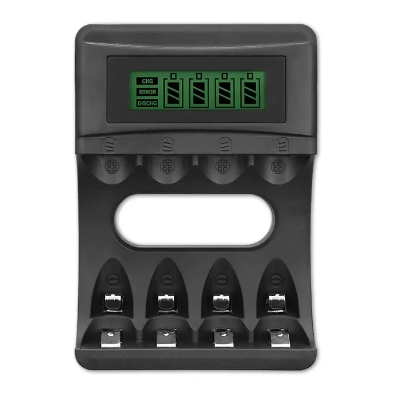Battery charger QOLTEC 50654 for Ni‑MH R03 (AAA) and R6 (AA) batteries, 1800 mA