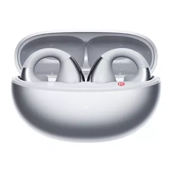 Wireless ear-hook headphones QCY Crossky Clip C30S, silver