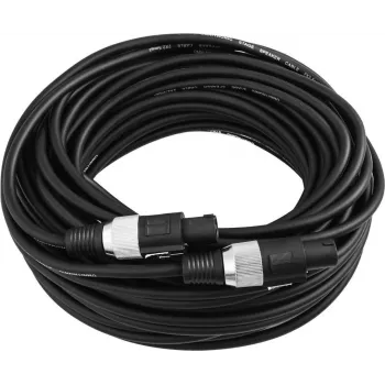 Speaker cable Omnitronic 3022130P, 2×2.5 mm², 20 m, black
