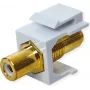 VALUE ROLINE Keystone-Coupling RCA Shielded Plastic White (25.99.8211)