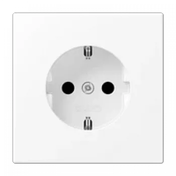 JUNG LS 1520 KI WWM Schuko Socket-Outlet Type F, 16A 250V, White