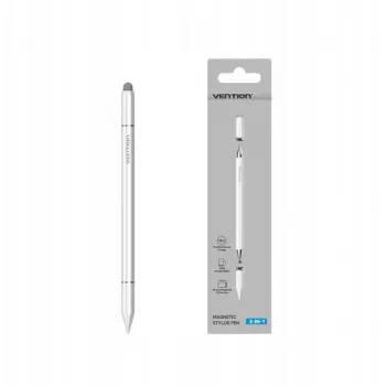 Stylus Vention KQLW0 3-in-1 magnetic aluminum alloy, white, 18.2 g