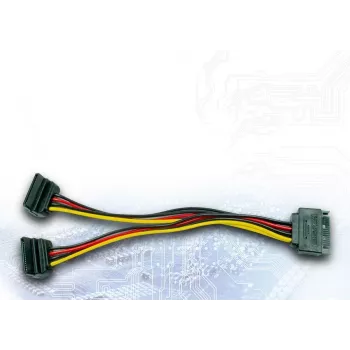 SATA cable Inter-Tech 88885532 0.15 m 2 x SATA 15-pin