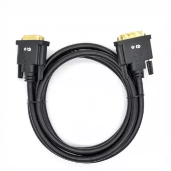 TB MM DVI 24 + 1 Cable 1,8 M. Black, Gold (AKTBXVD24DVI18B)