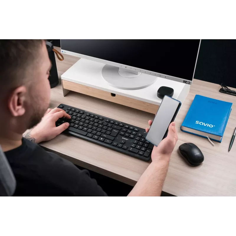 Savio KB-02 keyboard Home/Office USB QWERTY Black