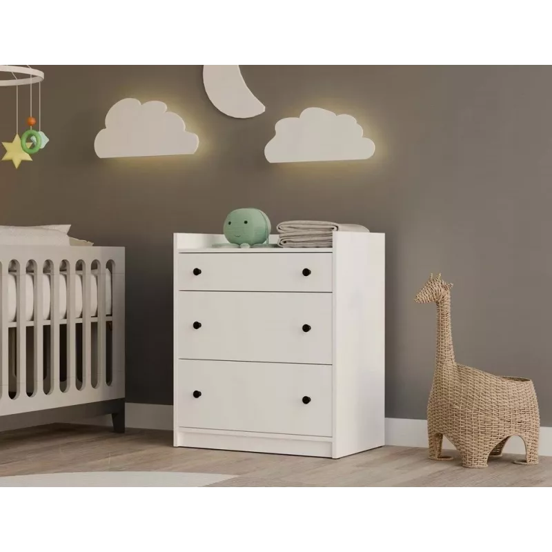 HOUSTON Chest of Drawers White