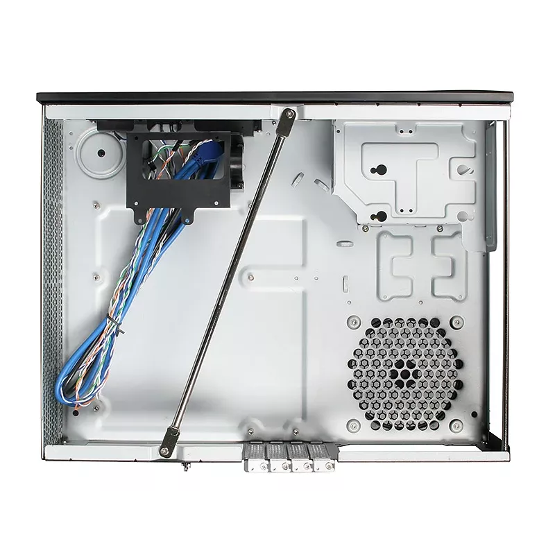 SilverStone MILO ML03 - Desktop - Mikro-ATX - without Power Supply (ATX / PS/2) - Black - USB/Audio (SST-ML03B-R)