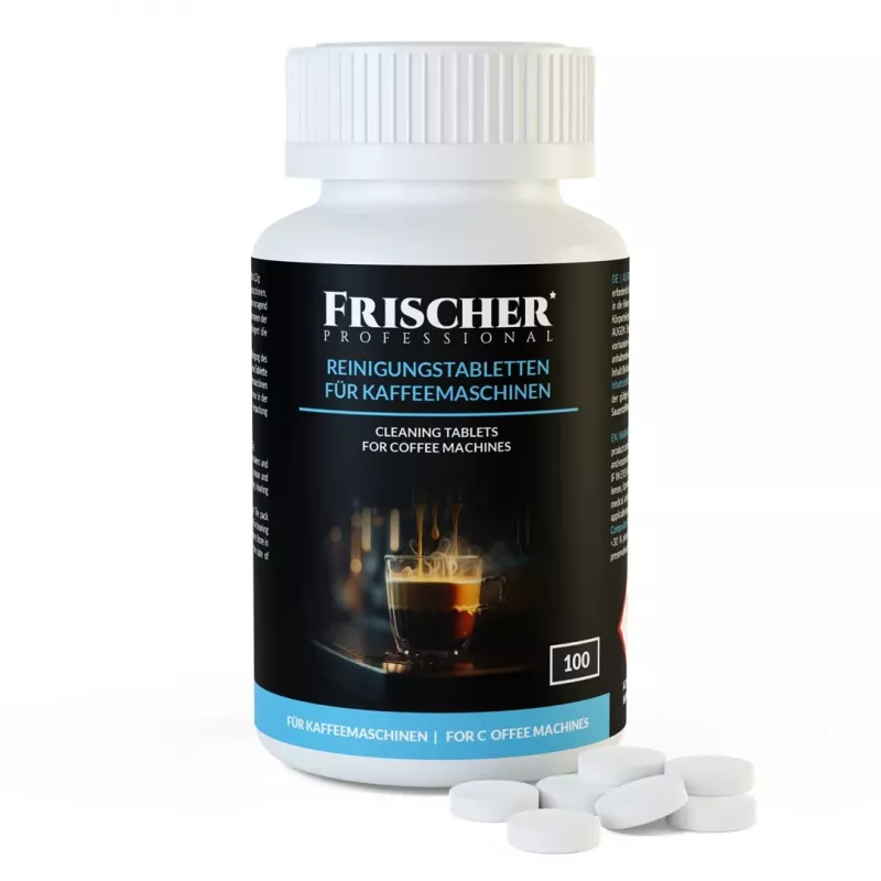Cleaning tablets for coffee machines FRISCHER 100 pcs blister 1.3 g 16 mm diameter