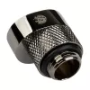 Adapter BitsPower X-Cross G1/4 inch male to G1/4 inch female, 5 mm offset, glossy black