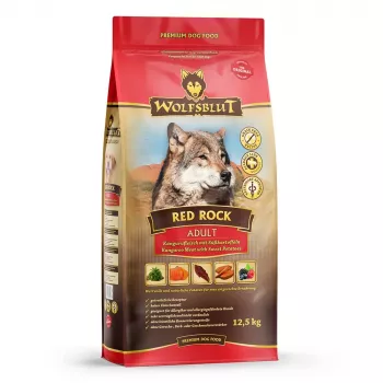 Dry dog food Wolfsblut Red Rock Kangaroo with Sweet Potatoes, complete adult diet, 12.5 kg, protein 23%, fat 9.5%