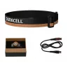 Headlamp Duracell DH1500R — black/orange, rechargeable hands-free light