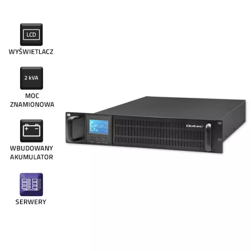 UPS QOLTEC 53946 Line Interactive 2 kVA uninterruptible power supply