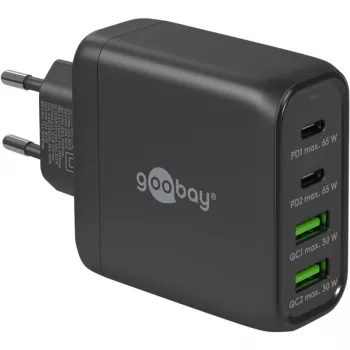 Goobay 64817 Charger for Mobile Devices Headphones - Smartphone - Tablet Black AC Fast Charging Indoor (64817)