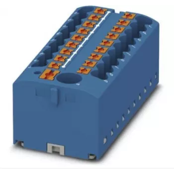 Phoenix PTFIX 6/18X2,5 BU. Width: 56 mm, Depth: 28,2 mm, Height: 21,2 mm. Rated Voltage: 500 V (3273376)
