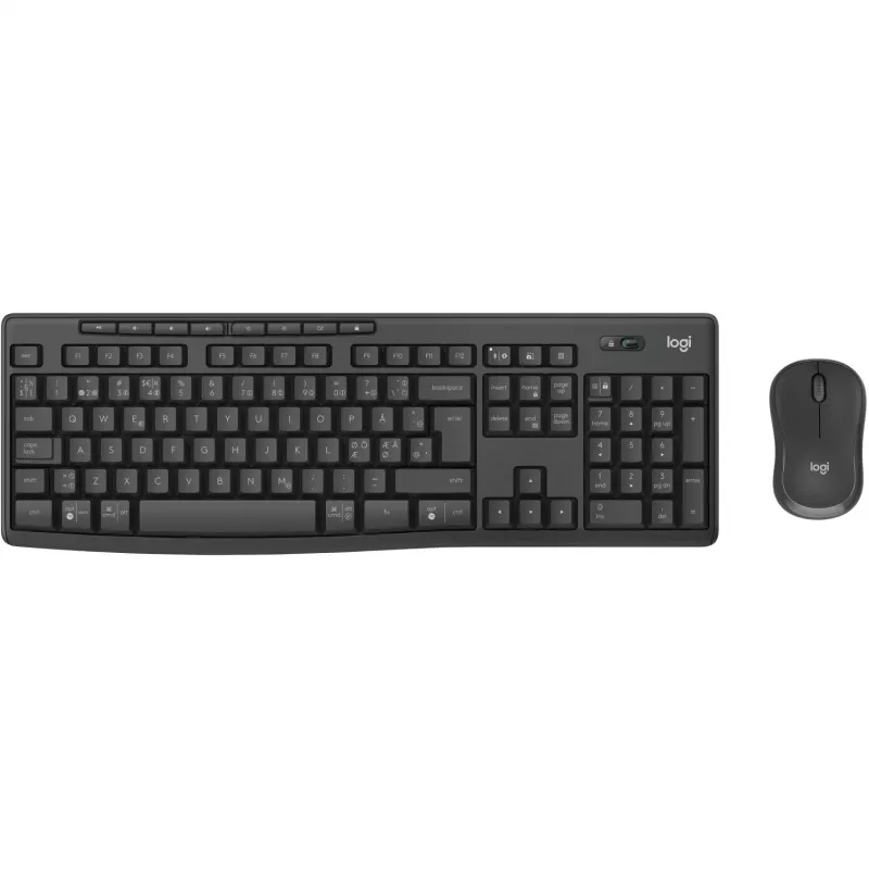 Logitech MK370 Combo for Business Keyboard Mouse included Office RF Wireless + Bluetooth QWERTY Nordic Graphite
