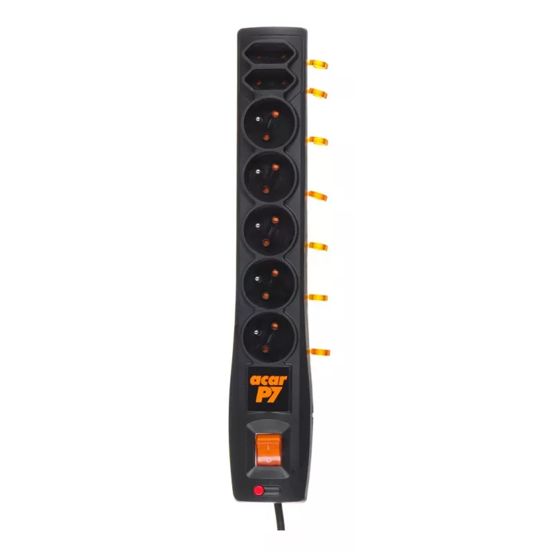HSK DATA P& 3m power extension 5 AC outlet(s) Indoor/outdoor Black