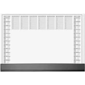 Desk pad Sigel H6365 paper desk mat 595×410 mm, black/grey/white