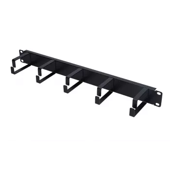 Cable management panel Extralink Extralink Cable organizer 1U black