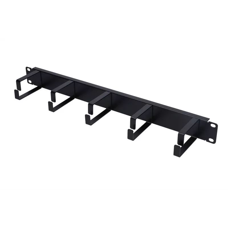 Cable management panel Extralink Extralink Cable organizer 1U black