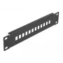 Fiber Optic Patch Panel DeLOCK 10 inch 12 Port SC Simplex LC Duplex 1U black