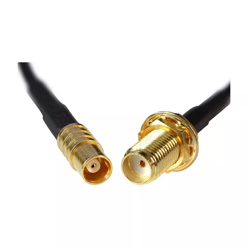 Coaxial Cable DeLOCK 88577 0.2m SMA MCX Black