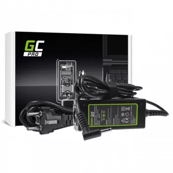 AC-to-DC Laptop Power Adapter Green Cell AD74P 45W 19.5V 2.31A Indoor Black