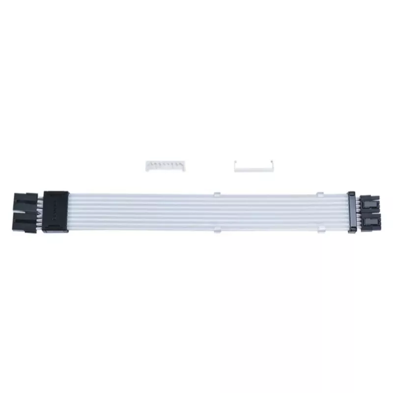 PCIe RGB cable Lian Li Strimer Wireless, 2x 8‑pin connectors, 0.34 m, black/transparent, silicone/TPE