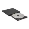 External DVD‑RW drive QOLTEC 51857 — USB 3.0, SATA interface, DVD±R 8x, DVD±RW 4x, DVD‑RAM 5x, CD 24x, black