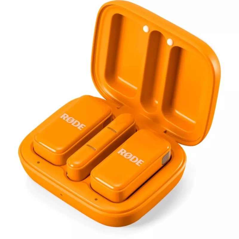Wireless Microphone Rode Wireless Micro (WIMICROCORA) – compact lavalier-style wireless mic, orange