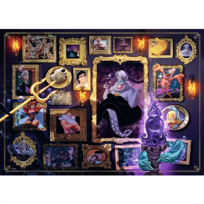 Jigsaw puzzle Ravensburger Villainous Ursula 1000 pieces, 1000-piece Ravensburger puzzle