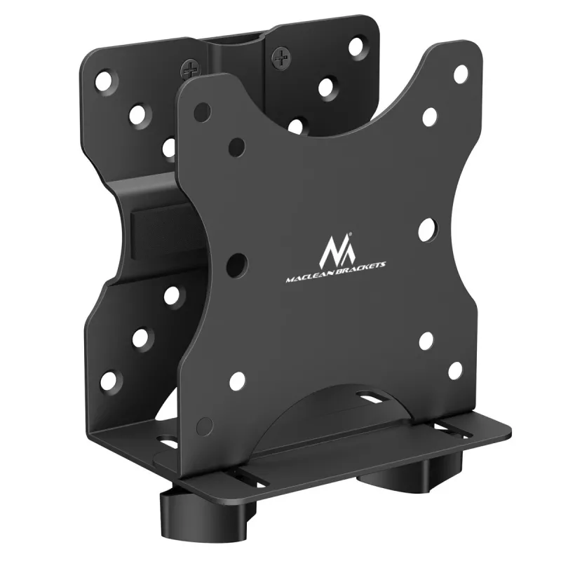 Mini computer holder MACLEAN MC-115B — compact adjustable-height stand for small PC cases