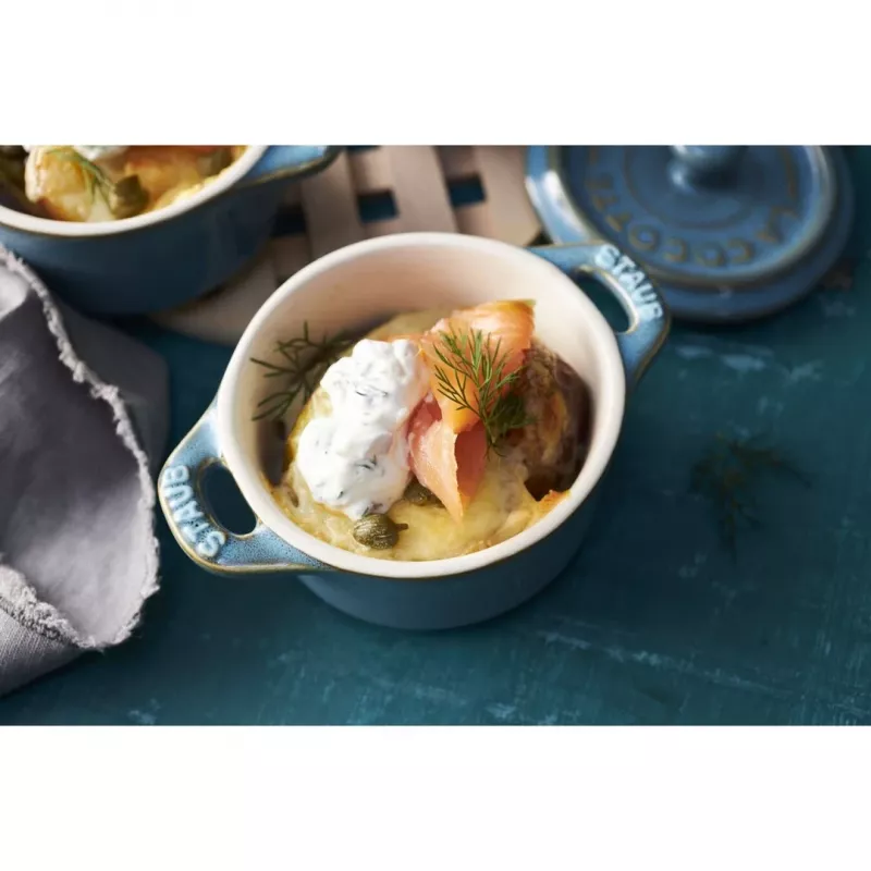 Staub Mini Cocotte Round, 4 pcs. - 200ml, Antique Turquoise