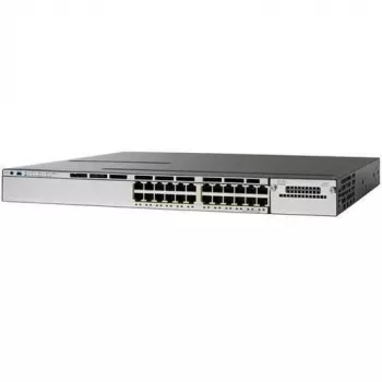 Network switch Cisco Catalyst WS-C3850-24U-S-RFB — Managed L2/L3, 24x Gigabit PoE RJ-45, 1U, stainless steel