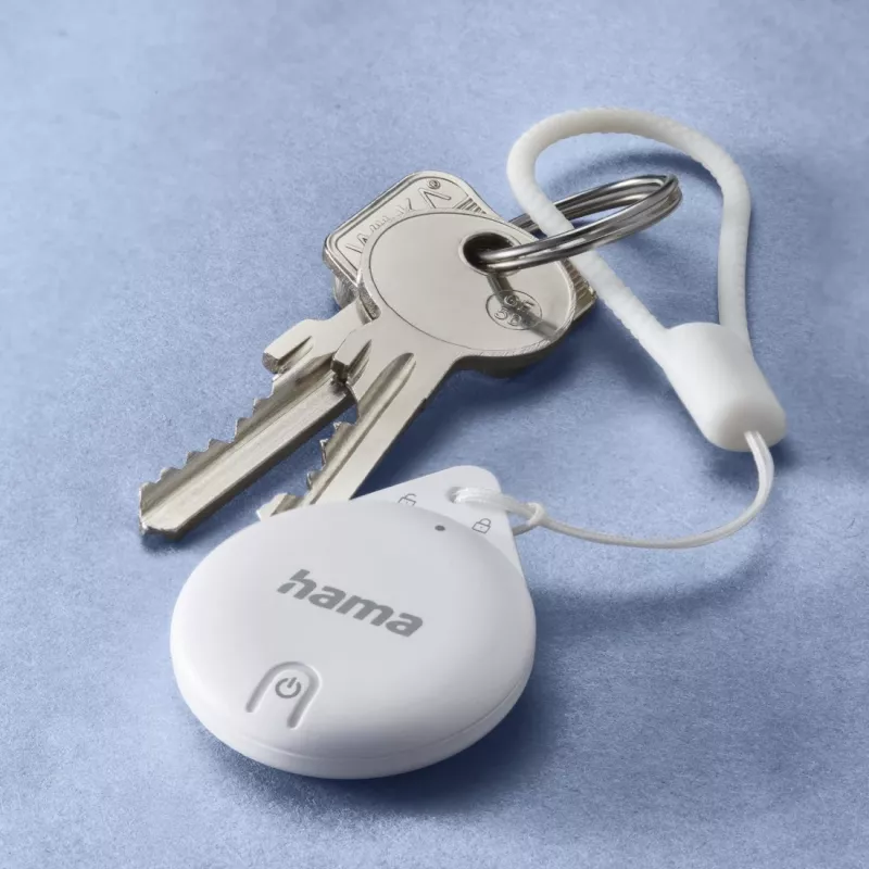 HAMA Item Finder 00185815 Bluetooth for Apple Find My app, white — tracker for locating personal items