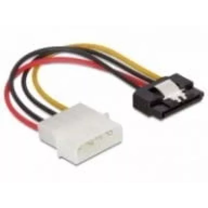 SATA HDD Cable DeLOCK 60120 4pin male with metal clip straight 0.12m