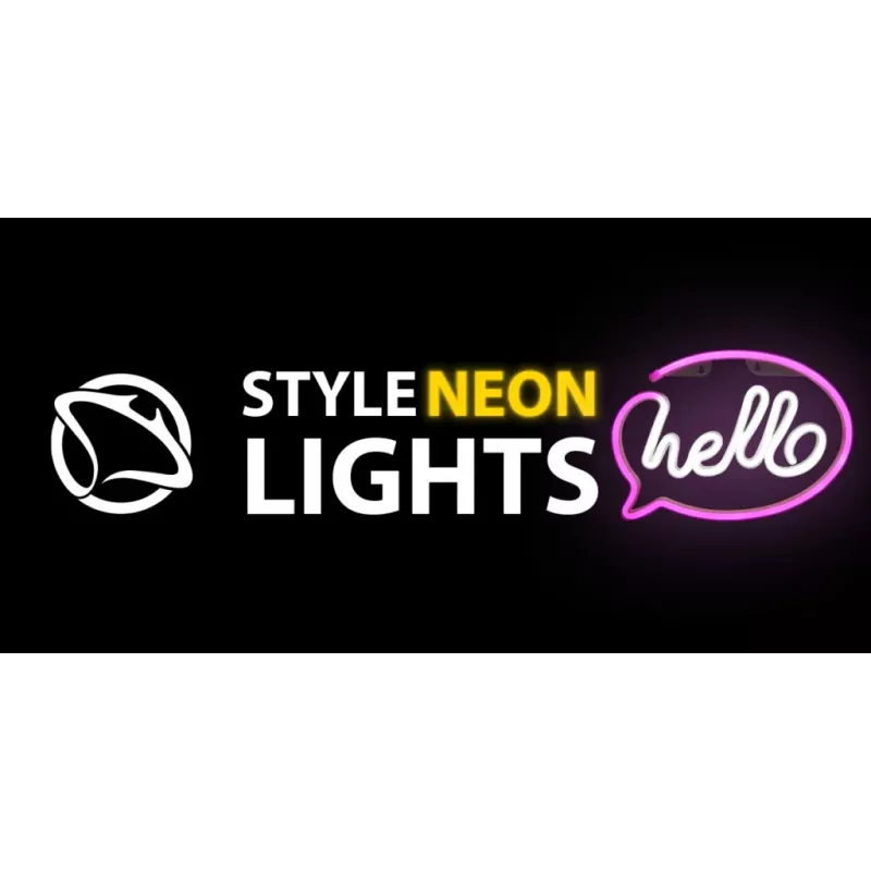Decorative neon lights MANTA SNL08PKT Pink/White – flexible LED strip lighting, low-voltage decorative accent