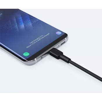 USB-C to USB-A cable Aukey CB-CA2, nylon braided, Quick Charge 3A, 1 m