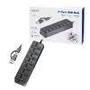 USB3.2 Gen1 hub, 7 port on/off switch black
