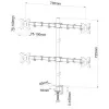 Handle to 4 lcd monitors 13-27'' L-04N