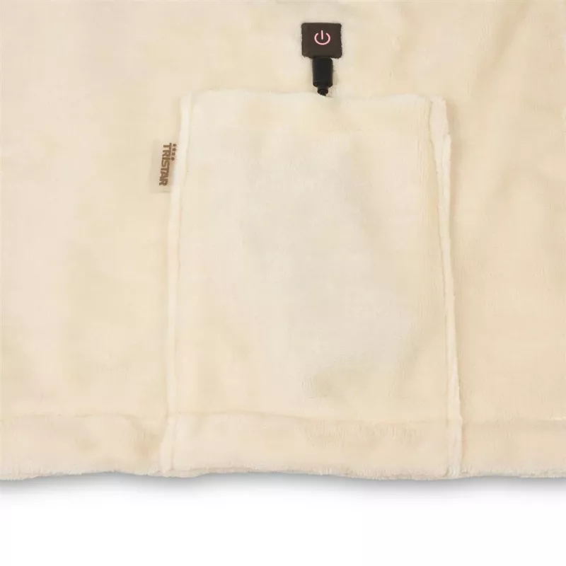 Tristar Cordless heating blanket, 150 x 80 cm | BW-4787 | Number of heating levels 3 | Number of persons 1 | Washable | Fleece | 10 W | Beige