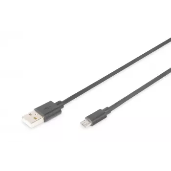 Assmann USB 2.0 connection cable. type A - micro B M/M. 1.0m. USB 2.0 conform. UL. bl (AK-300110-010-S)