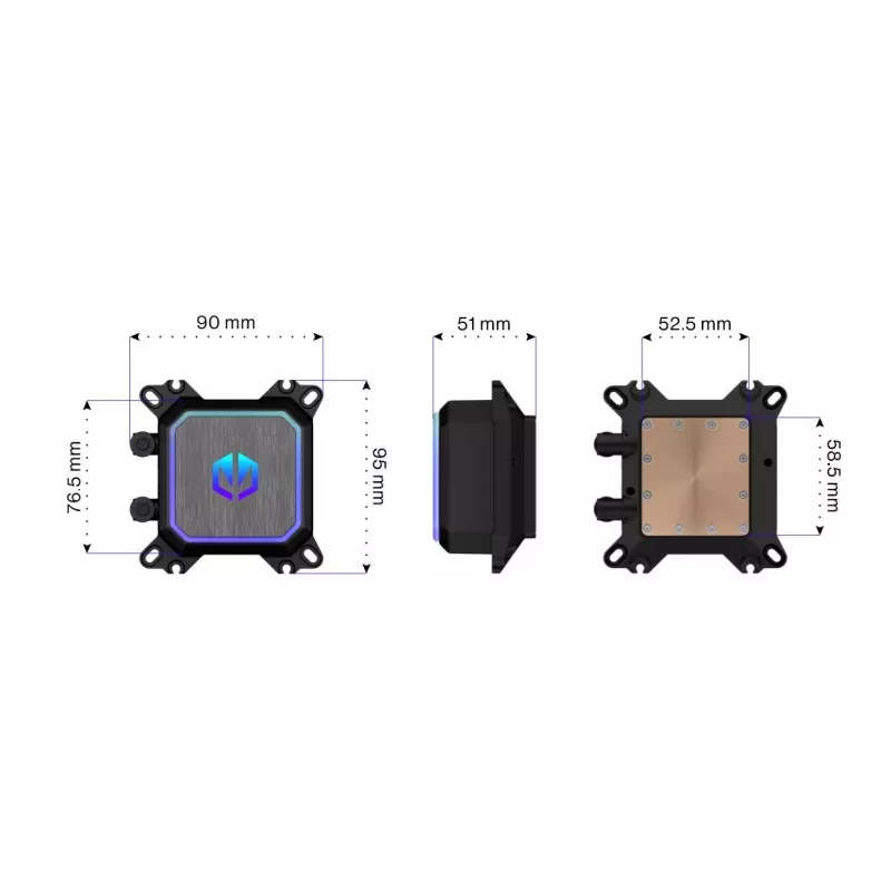 ENDORFY Navis F280 ARGB Computer case All-in-one liquid cooler 14 cm Black 1 pc(s)